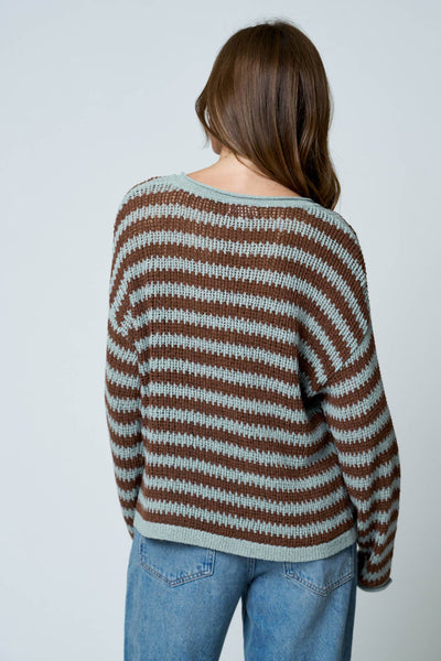 The Coastal Stripe Knit Sweater