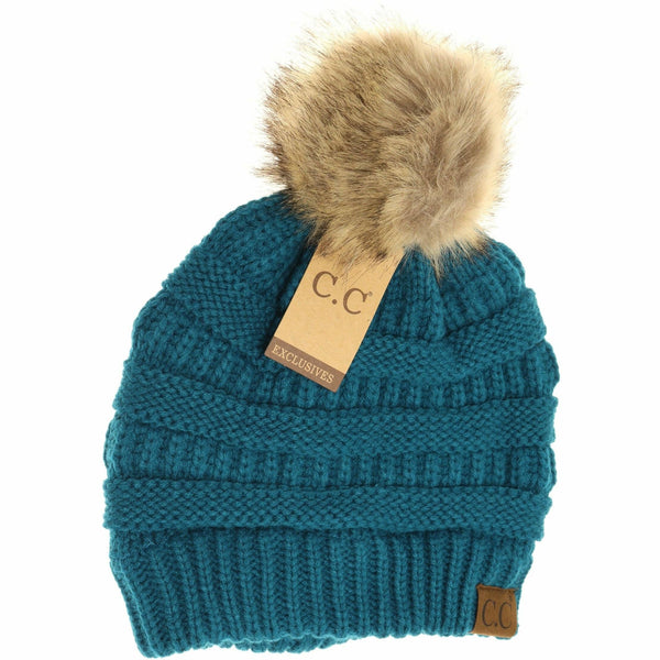 C.C | Fur Pom Beanie