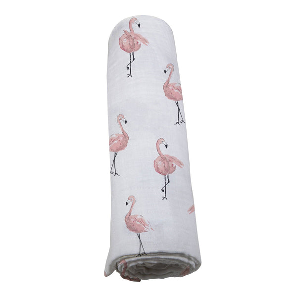 Bamboo Swaddle | Dancing Flamingo