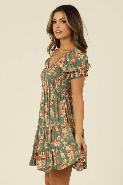 Fall Floral Dress