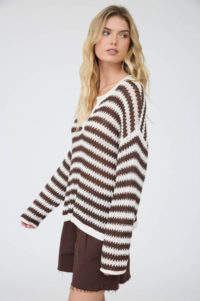 The Coastal Stripe Knit Sweater