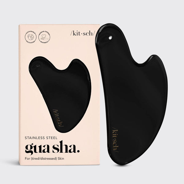 Gua Sha Stainless Steel | Matte Black