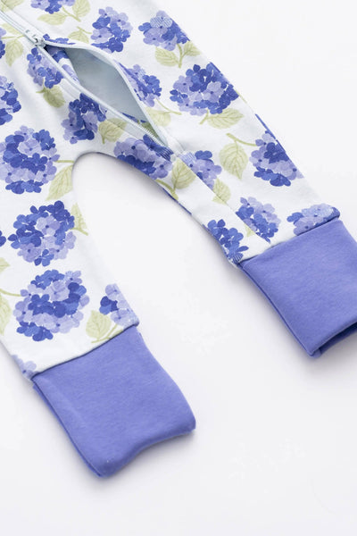 Hydrangeas Baby Romper