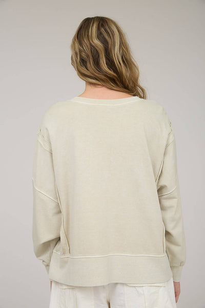 Oatmeal Weekend Patchwork Top
