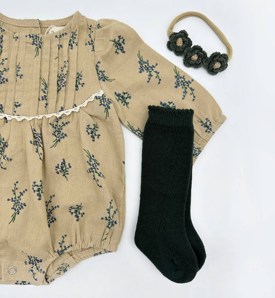 Mabel Long Sleeve Bubble Romper |