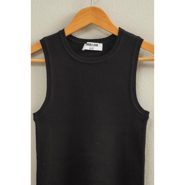 Clue Cropped Tank Knit Top