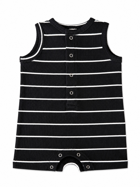 Black/White Stripe / Ribbed Shortie