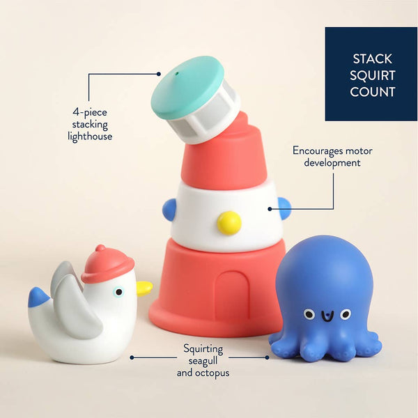 Stack & Squirt Bath + Water Toy