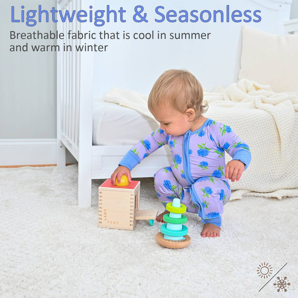 You Had Me At Hydrangea | Baby Bamboo Sleeper