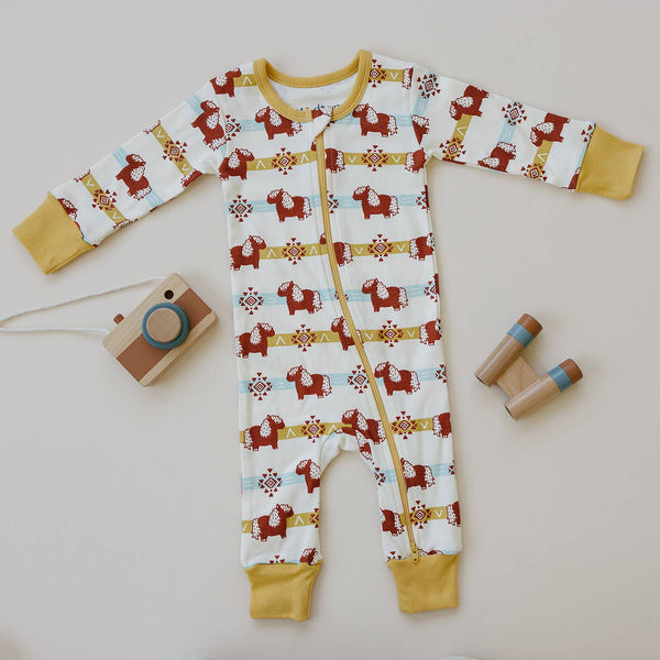 Organic Cotton Zippy - Aztec Pony