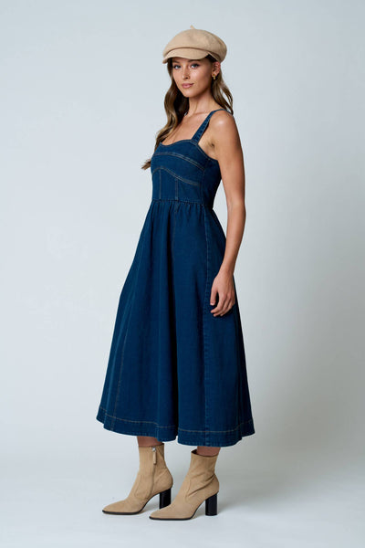Sweetheart Denim Dress