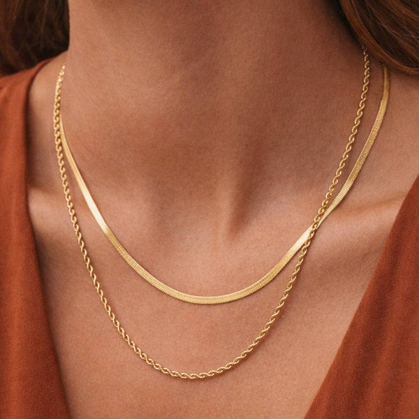 Golden Layers Chain Necklace