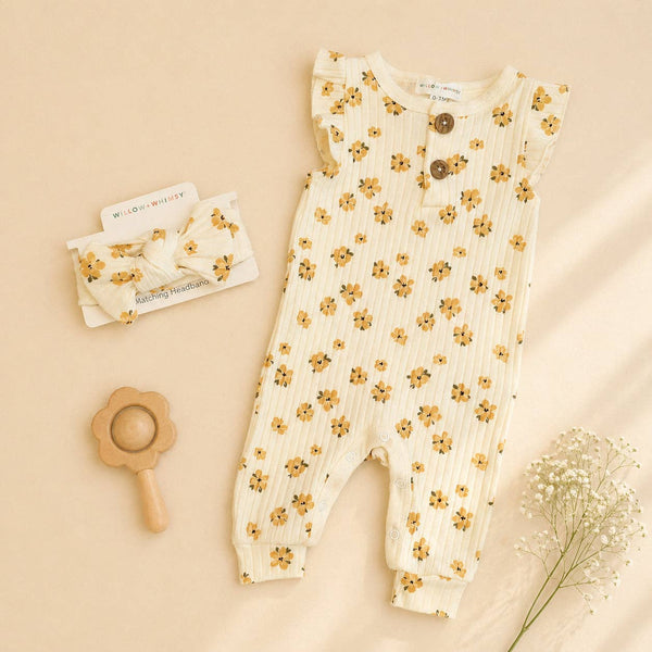 Winnie Coverall & Headband Set