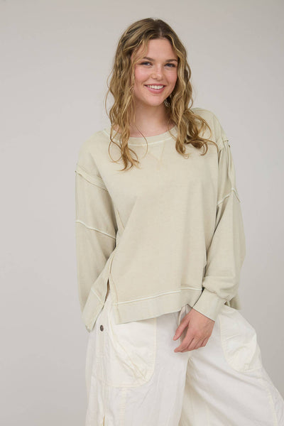 Oatmeal Weekend Patchwork Top