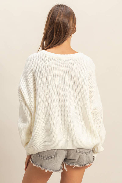 Purdy Oversized V-Neck Sweater
