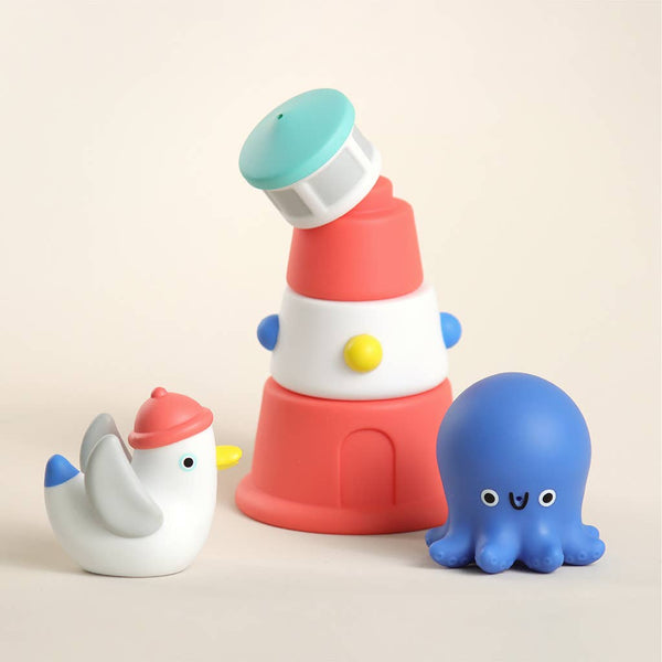 Stack & Squirt Bath + Water Toy