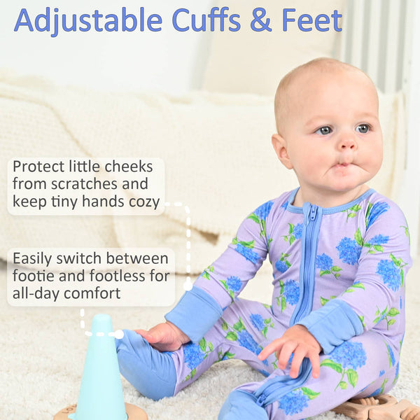 You Had Me At Hydrangea | Baby Bamboo Sleeper