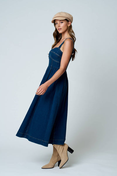 Sweetheart Denim Dress