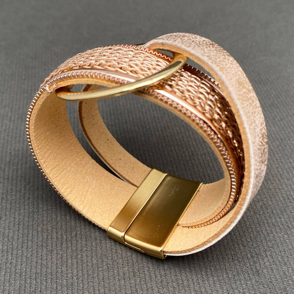 Buckle Leather Magnetic Bracelets