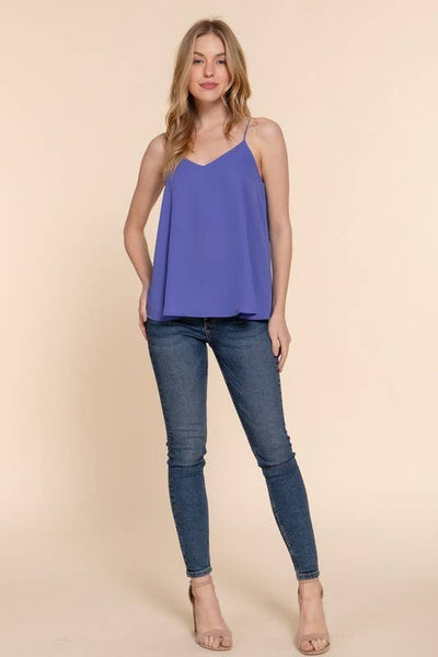 Classic Woven Cami Top | Peri Blu