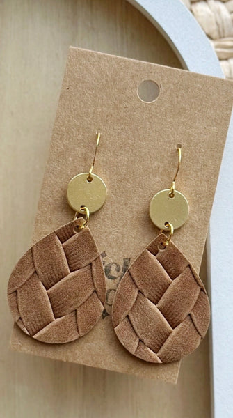 Dew Drop Tobacco Braid | Earrings