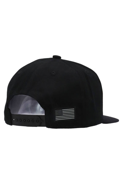 American Flag Flat Brim Patch Hat | Olive