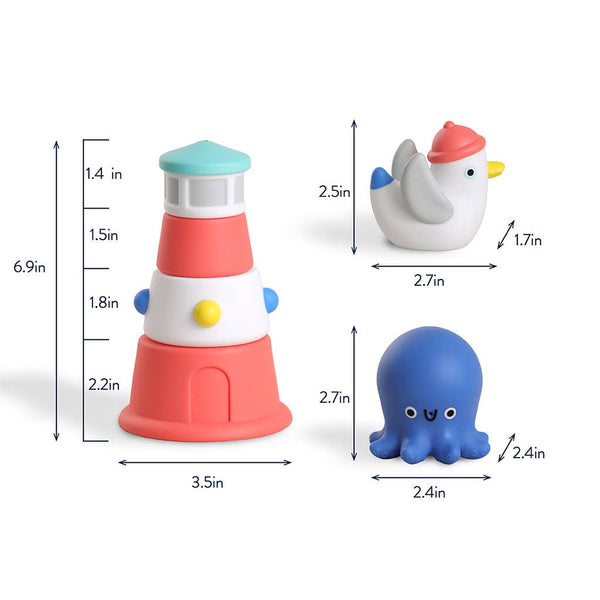 Stack & Squirt Bath + Water Toy