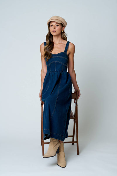 Sweetheart Denim Dress