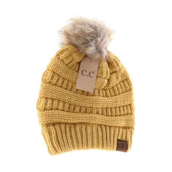 C.C | Fur Pom Beanie