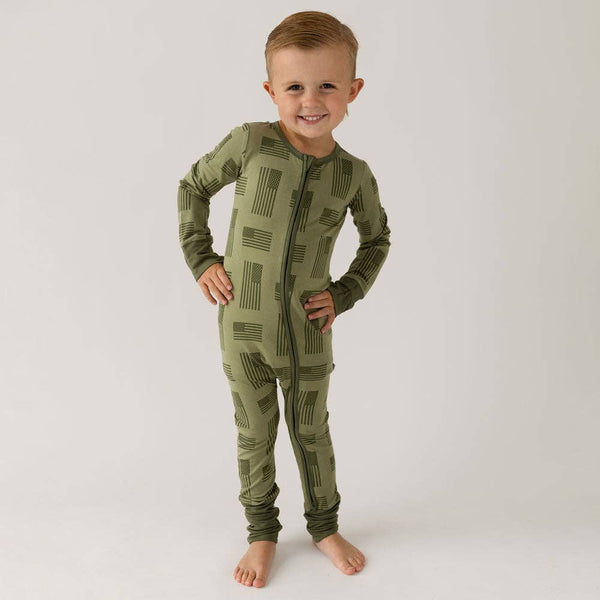 Laree + Co. - Kolton Bamboo Convertible Footie (Restock)