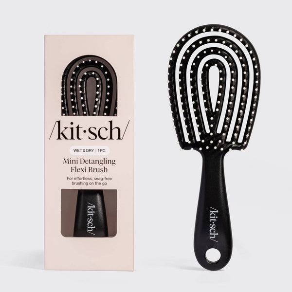 Mini Black Detangling Flexi Brush | Black
