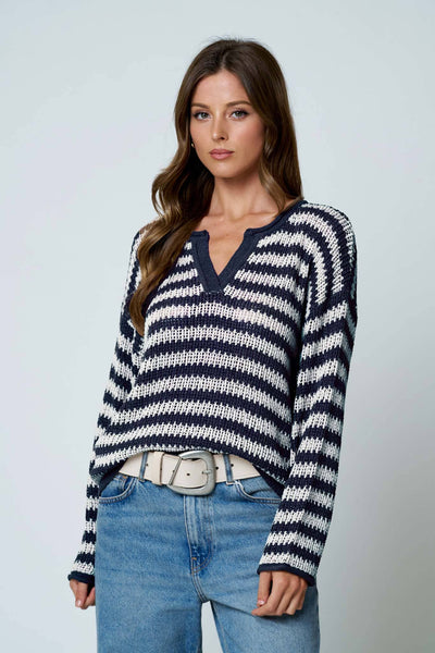 The Coastal Stripe Knit Sweater