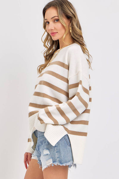 Teller Taupe Slouchy Sweater