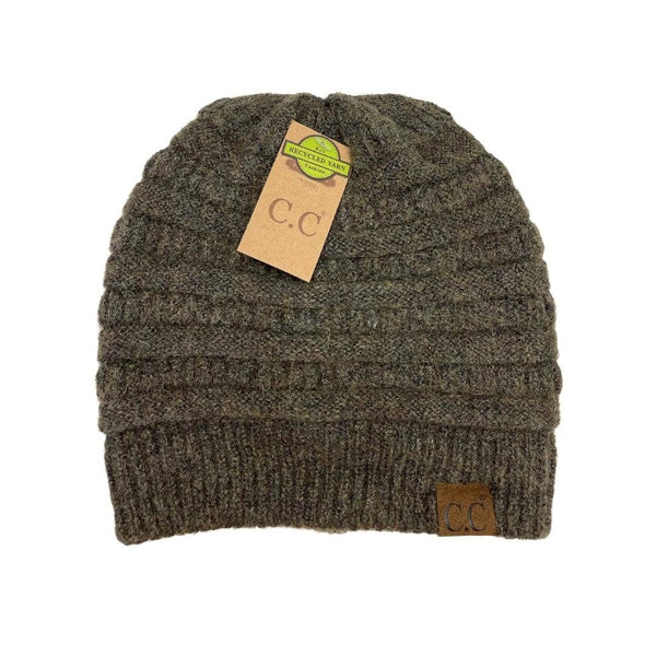 C.C. | Mixed Soft Yarn Beanie | White or Beige