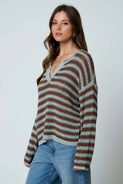 The Coastal Stripe Knit Sweater