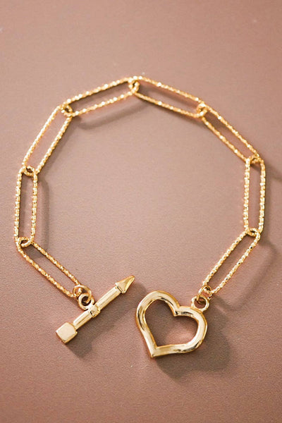 Hearts Chain Bracelet