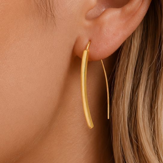 Gold Minimalist Threader Earrings