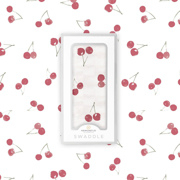 Bamboo Swaddle | Sweetheart Cherry