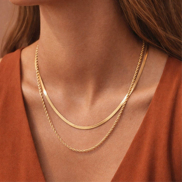Golden Layers Chain Necklace