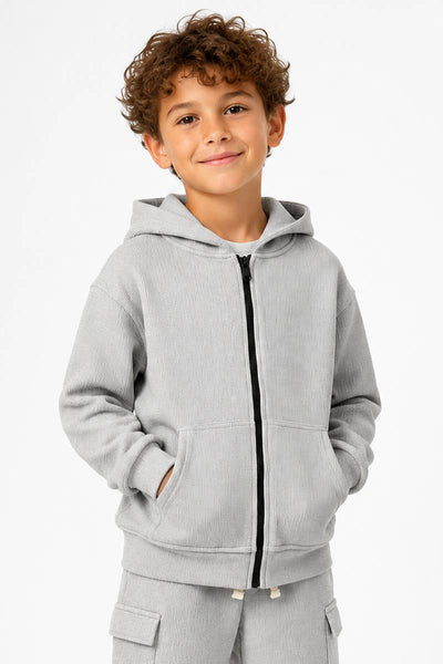 Everyday Waffle Zip Hoodie