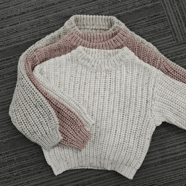 Mae Speckled Knit Sweater | Ivory