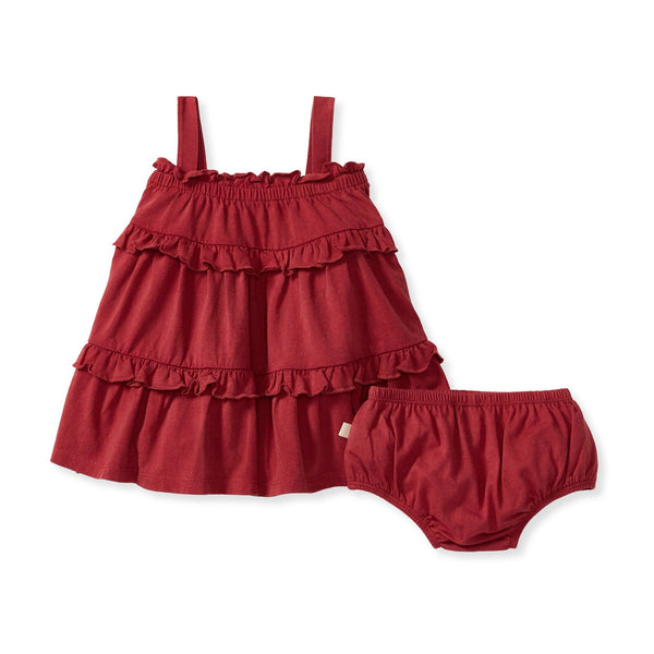 Classic Red Organic Cotton Dress