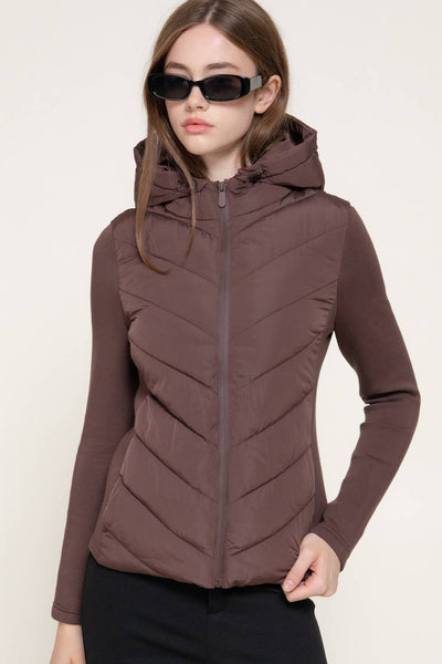 Everyday Quilted Puffer Jacket | Mocha