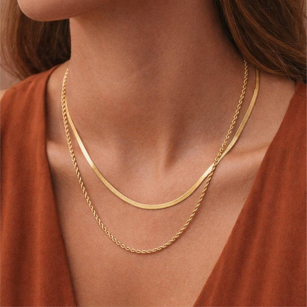 Golden Layers Chain Necklace
