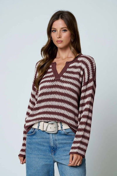 The Coastal Stripe Knit Sweater