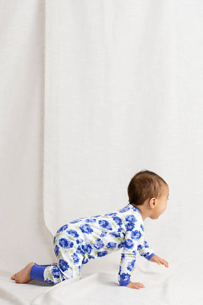 Hydrangeas Baby Romper