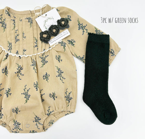 Mabel Long Sleeve Bubble Romper |