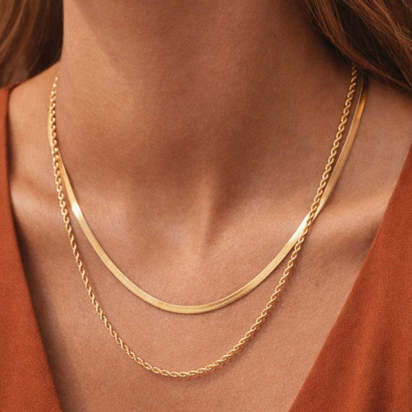 Golden Layers Chain Necklace