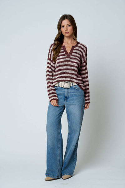 The Coastal Stripe Knit Sweater