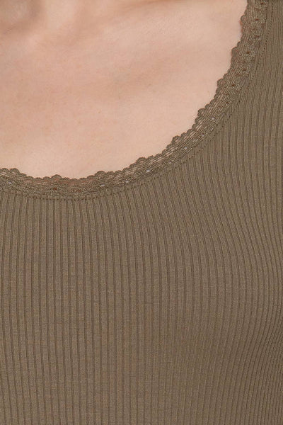 Libby Rib Top | Olive